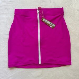 NWT skims sporty zipper swim mini skirt